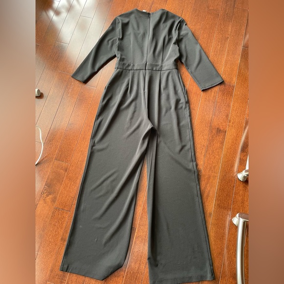 H Halston Black Wide Leg Jumpsuit - Picture 5 of 7